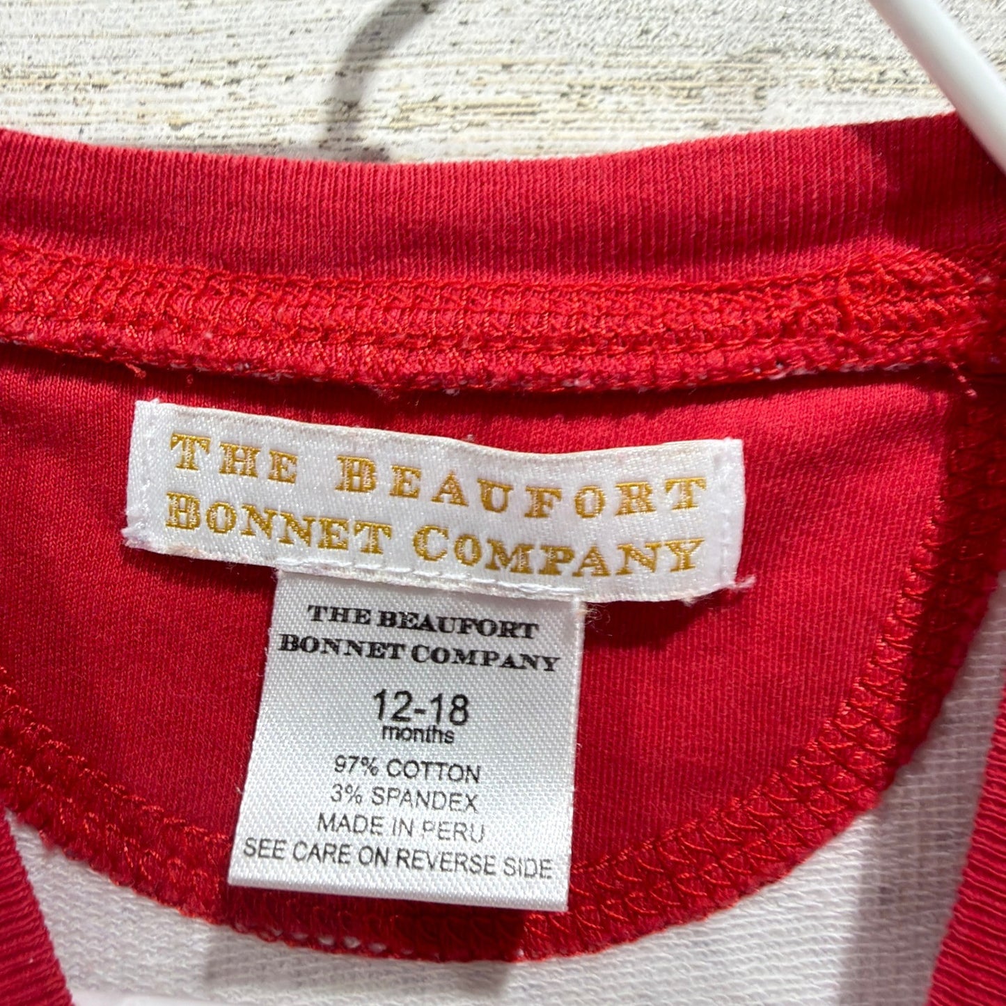 The Beaufort Bonnet Company Sweatshirt Girls 12-18M Polka Dot Preppy *Flawed2