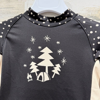 Stonz Sun Shirt Kids 3T Black Night Camper Polka Dot Outdoors NWT1