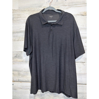 All in Motion Old Navy Polo Shirt Bundle Men XXL Gray Black Striped Active5