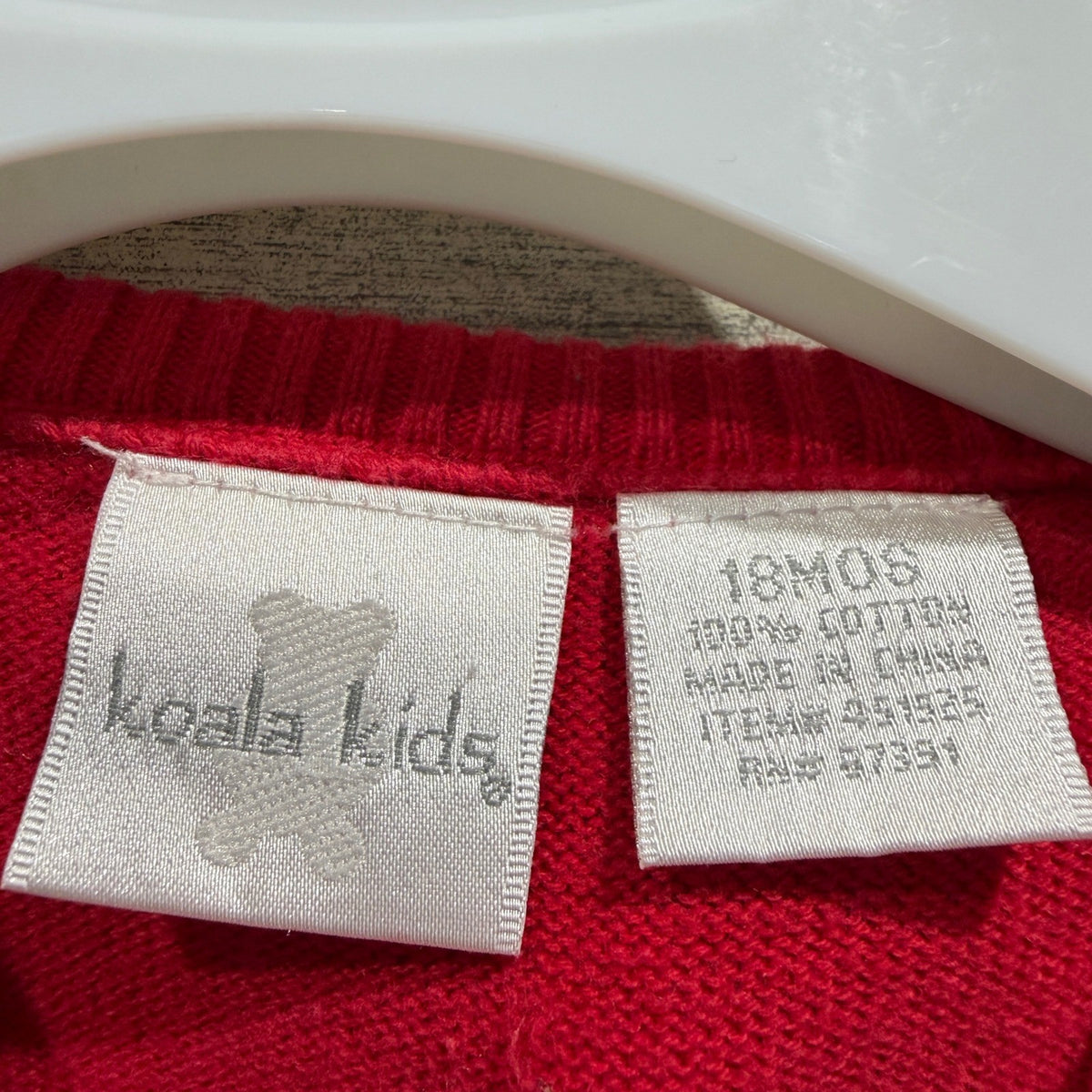 Koala Kids H&M Gap 3pc Outfit Set Girls 18M Red Blue Heart Flawed*2