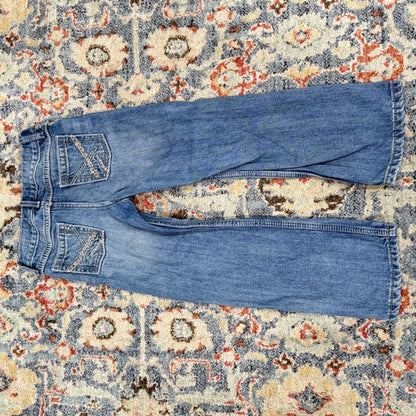 Wrangler 20X Jeans Boys 7 Blue Embroidered Western Cowboy EUC6