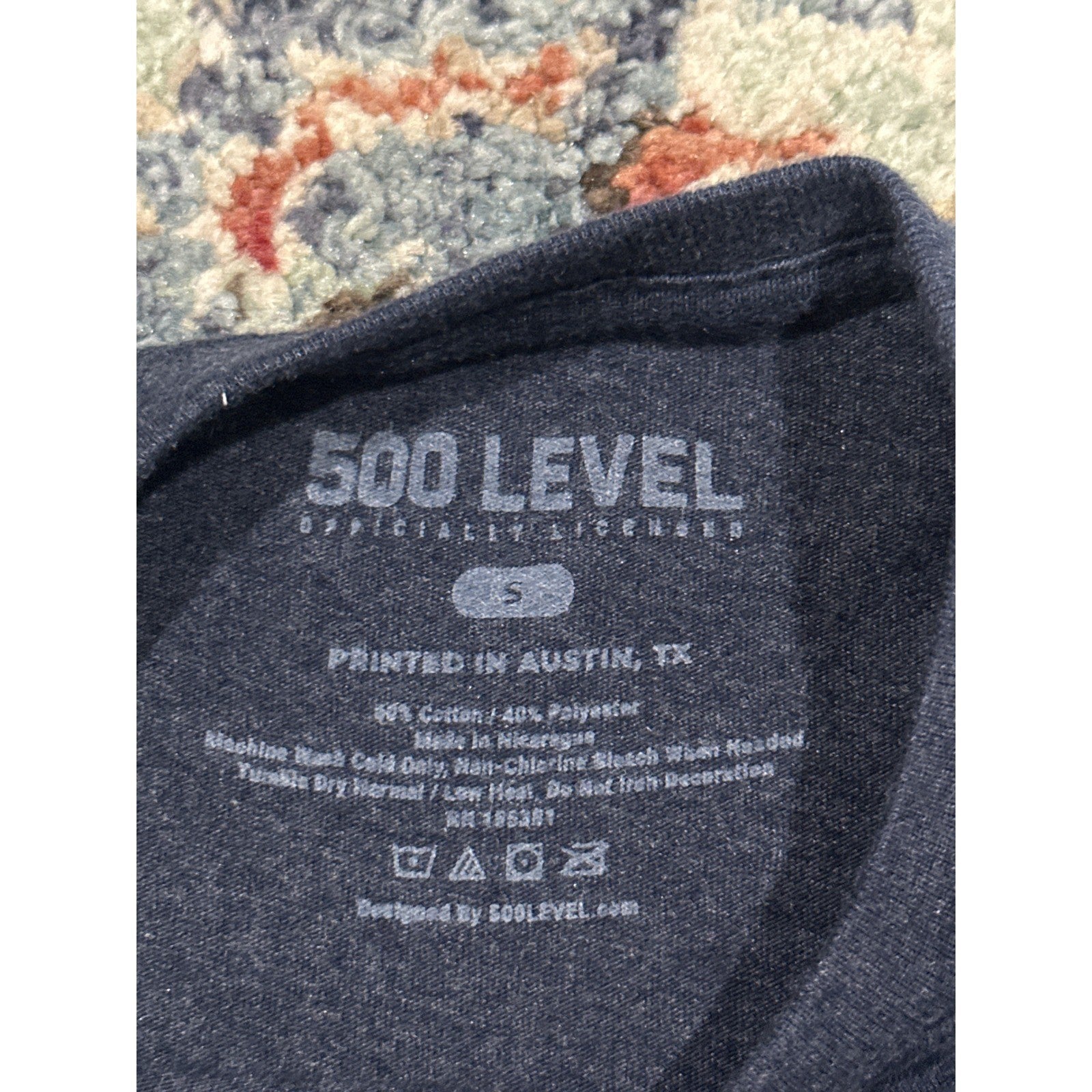 500 Level Dak Prescott NFL Dallas Cowboys Boys Small Navy Graphic Tee EUC2