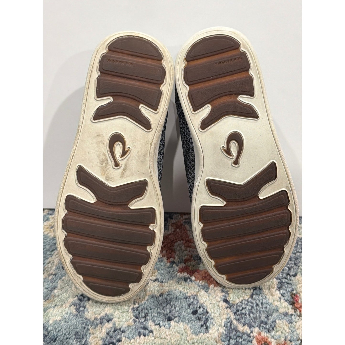Olukai Nohea Moku Boys Size 13 Gray Mesh Slip On Sneakers EUC5