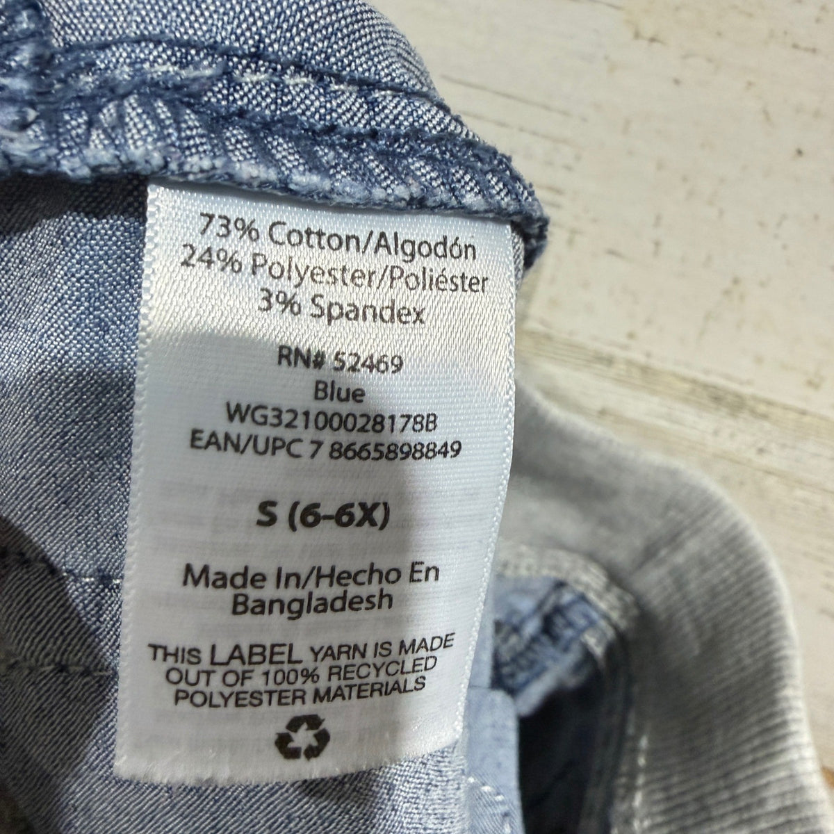 Wonder Nation Jegging Bundle Girls S 6-6X Blue Denim Smiley Face GUC*5