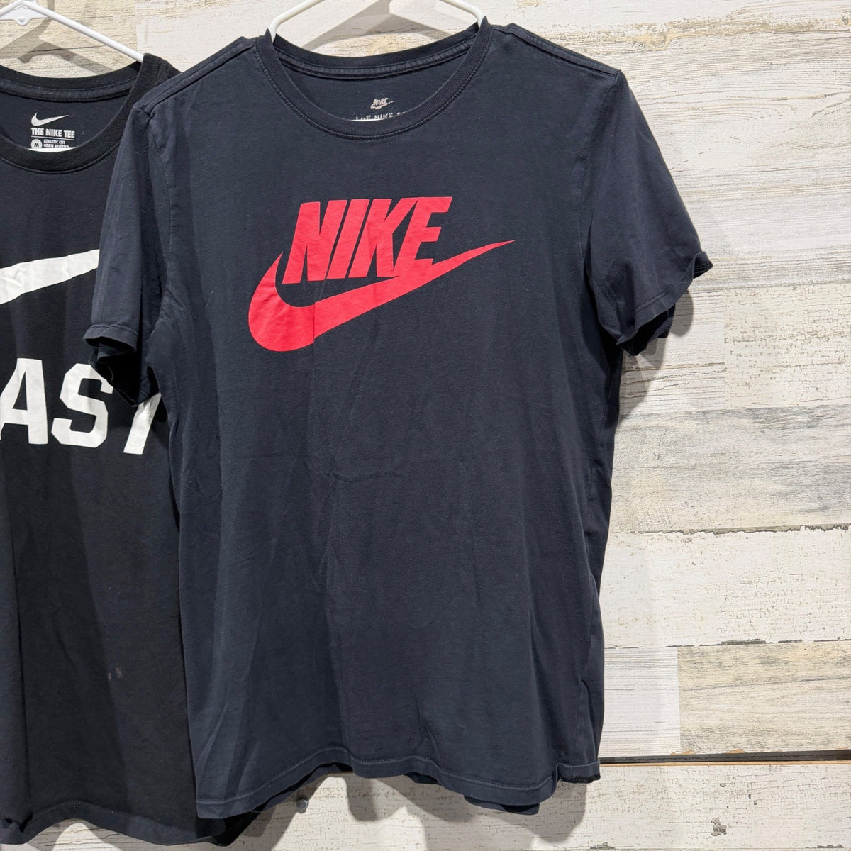 Nike Beast & Futura Logo Graphic T-Shirt Lot Men M Black Cotton Blend Flawed*7