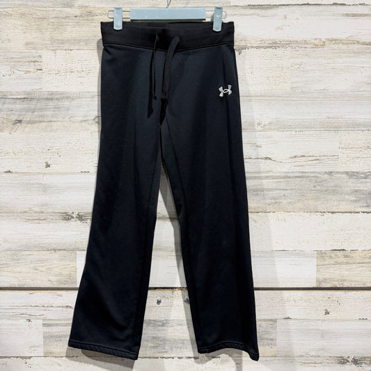 Under Armour Storm Sweatpants Boys YMD Black Fleece Loose Sporty EUC0