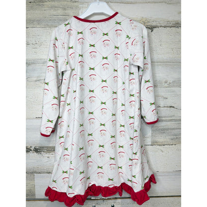 Jellybean Nightgown Girls Size 5 White Santa Claus Ruffle Holiday Christmas3