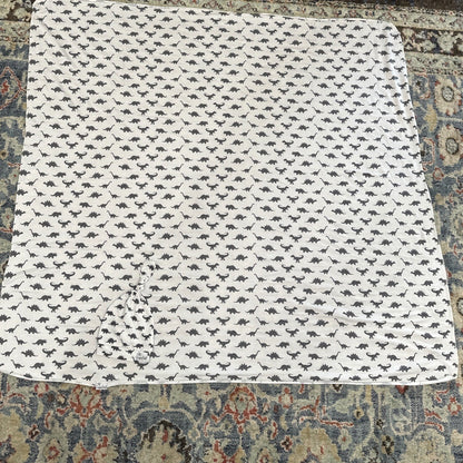 Copper Pearl Swaddle Blanket & Hat Set White Gray Dinosaur0