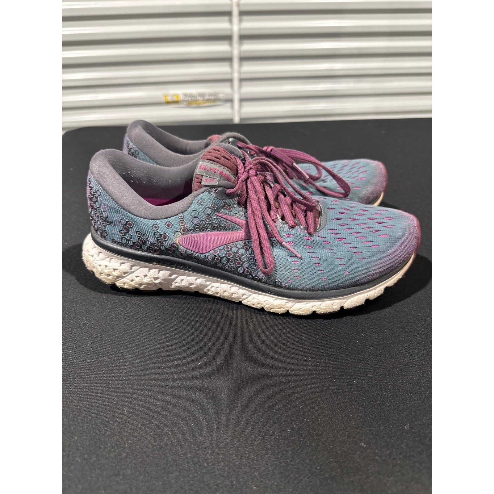 Brooks Glycerin 17 Running Shoes Women 9.5 Blue Purple DNA LOFT Cushion3