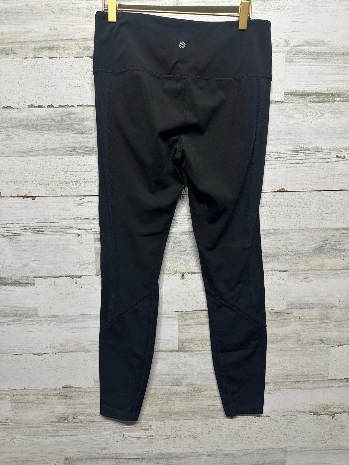 Tangerine Active Leggings Women Medium Black Mesh Panel High Rise EUC2
