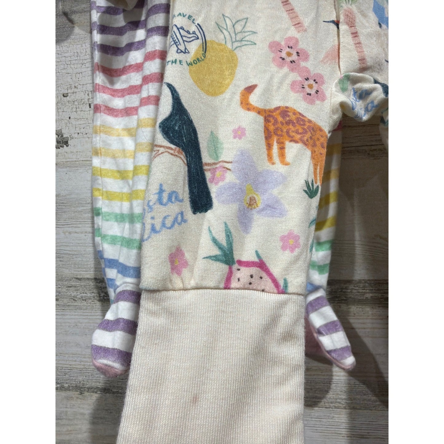 Honest Baby Magnetic Me Girls 0-3M Pink Floral Tropical Organic Cotton Bundle4
