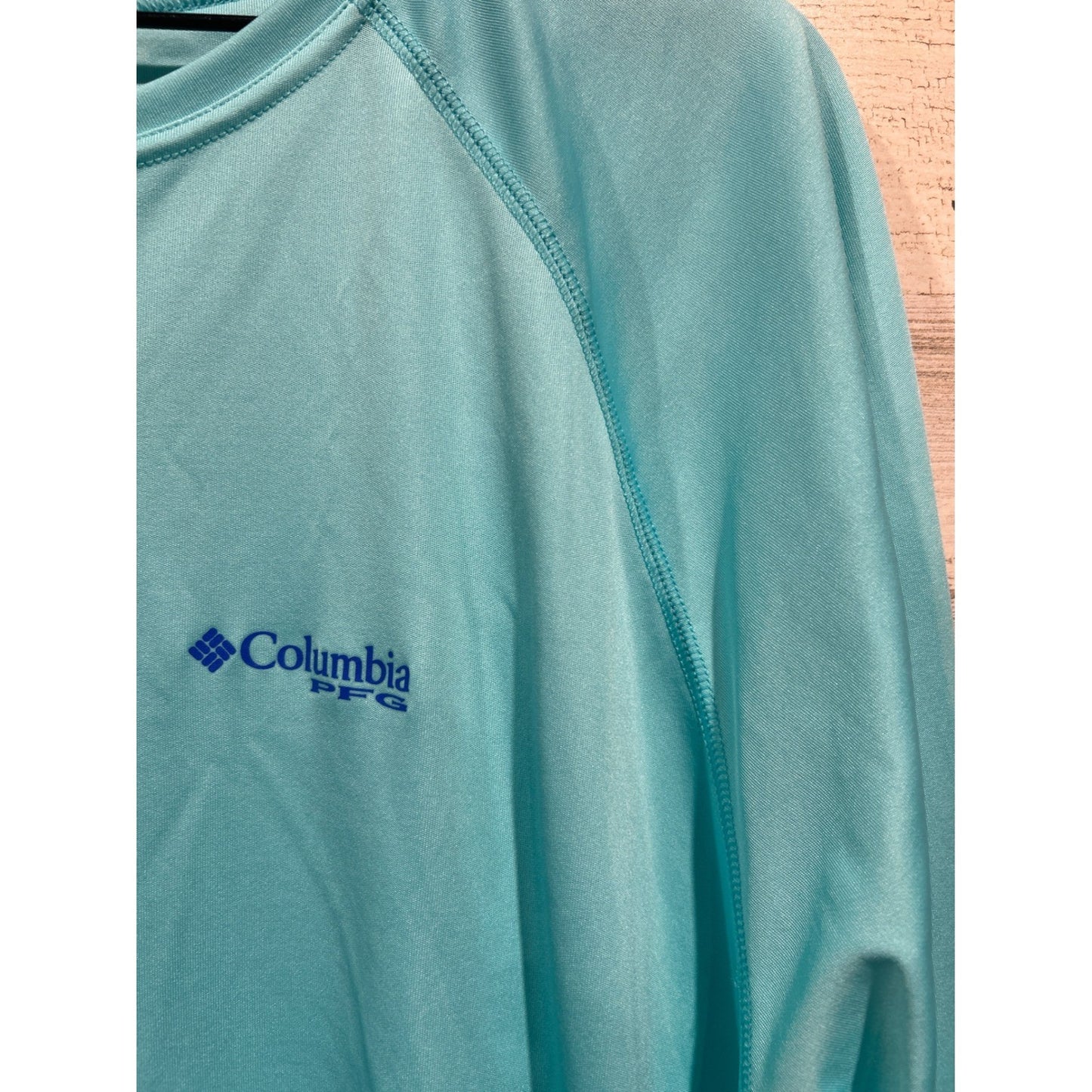 Columbia PFG Terminal Tackle Shirt Men XXL Blue Long Sleeve Fishing Gorpcore EUC2