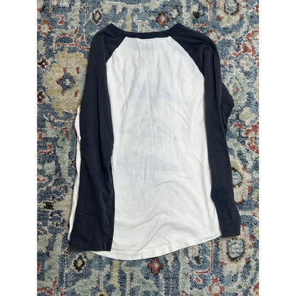 Hanna Andersson Raglan Tee Boys 10 Grey Cream Dinosaur Skeleton EUC4