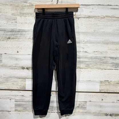 Adidas Jogger Sweatpants Boys Medium Black Fleece Active Sporty GUC0