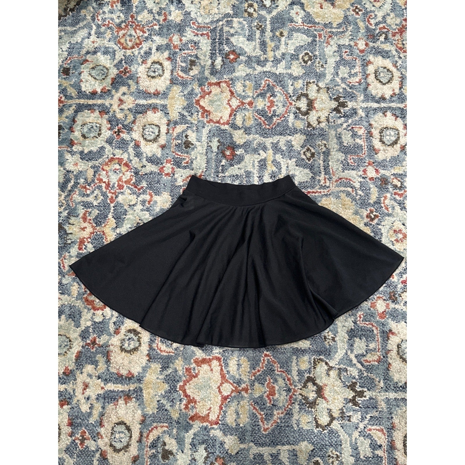 Motionwear Dance Skirt Girls Large Child Black Skater Athletic EUC1