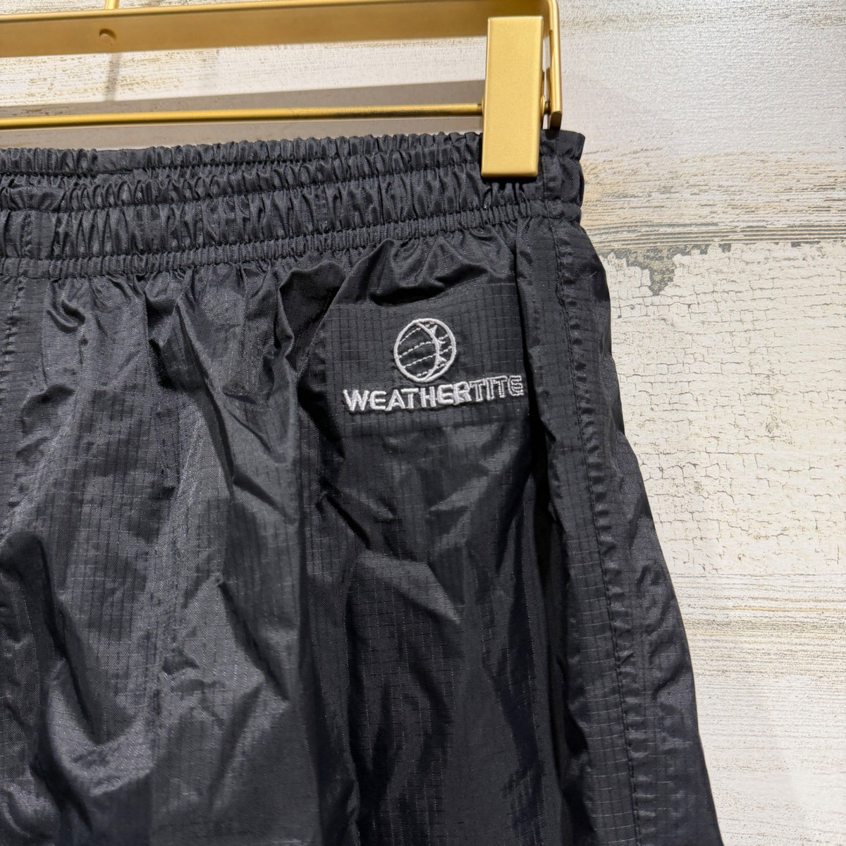 Karrimor Rain Pants Boys 13 Black Weathertite Waterproof Outdoors Nature EUC1