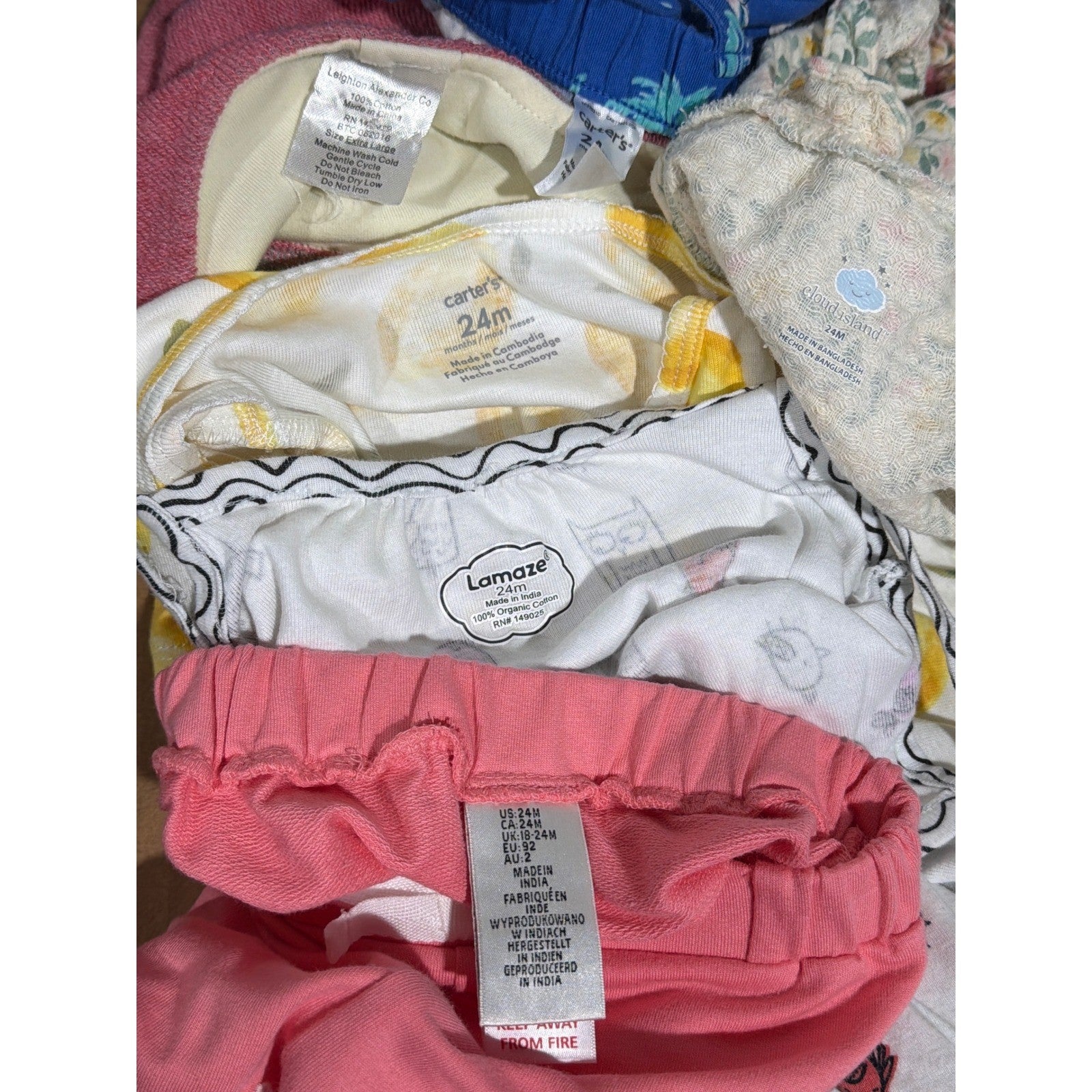 Carter's Cloud Island Leighton AlexanderBaby Girl 24M Romper Bodysuit Bundle8
