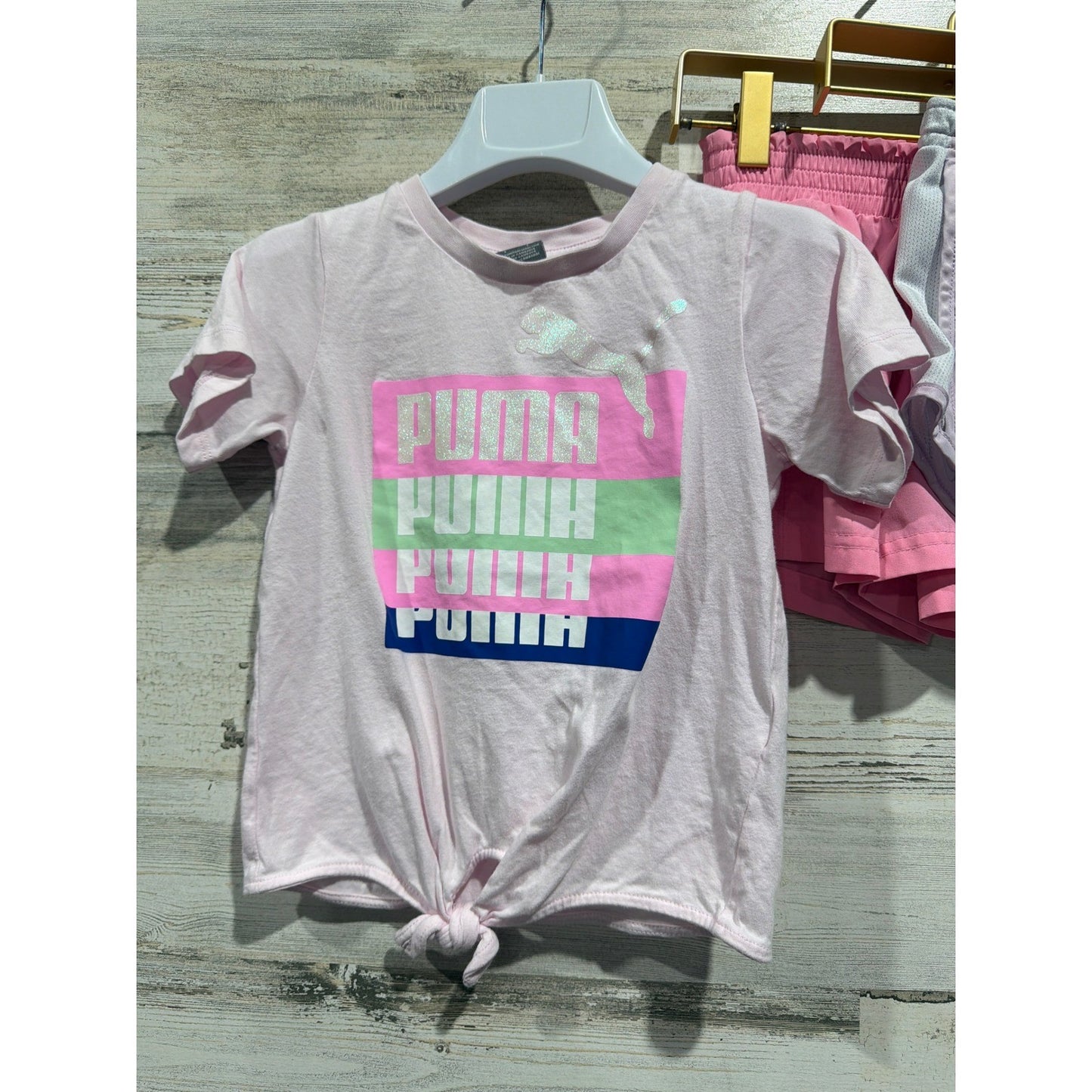 Puma Nike Old Navy Outfit Set Girls 5 Pink Purple Athletic Activewear EUC1