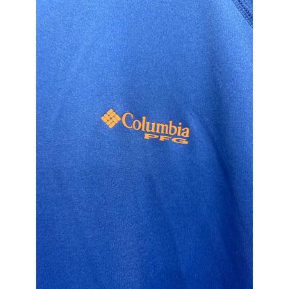 Columbia PFG Shirt Mens XXL Blue Long Sleeve Terminal Tackle Fishing EUC2
