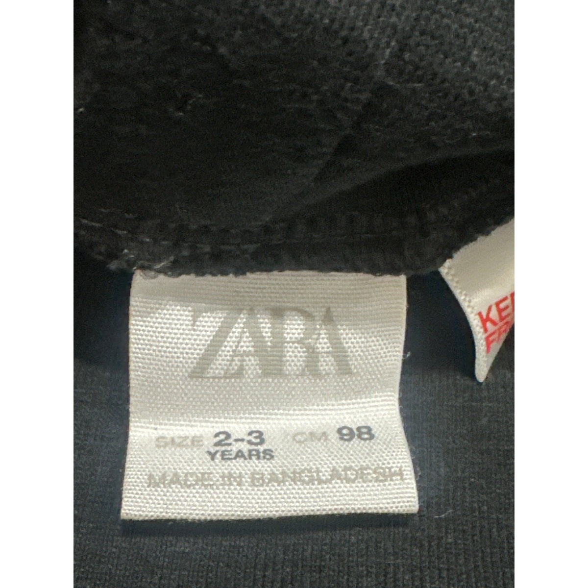 Zara Turtleneck Kids Size 2-3 Years Black Long Sleeve Basic EUC1