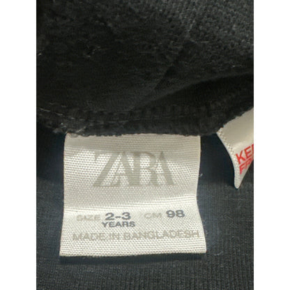 Zara Turtleneck Kids Size 2-3 Years Black Long Sleeve Basic EUC1