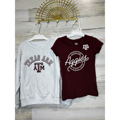 Texas A&M Aggies Bundle Girls S 6-7 College Station Maroon Champion Gig Em0