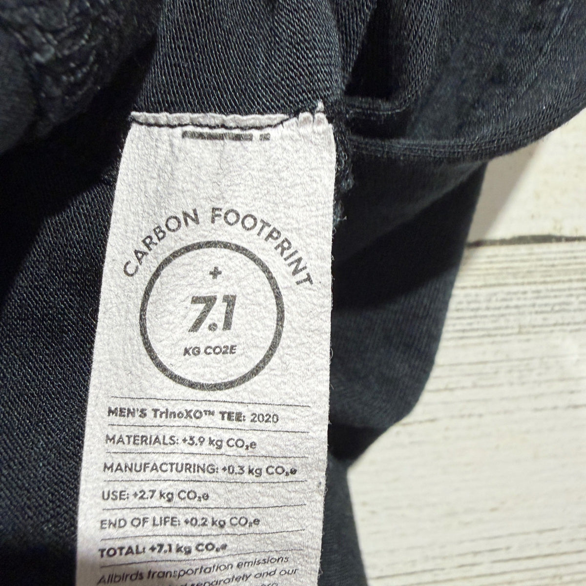 Allbirds TrinoXO T-Shirts Mens XXL Blue Black Merino Wool Blend Minimalist EUC3