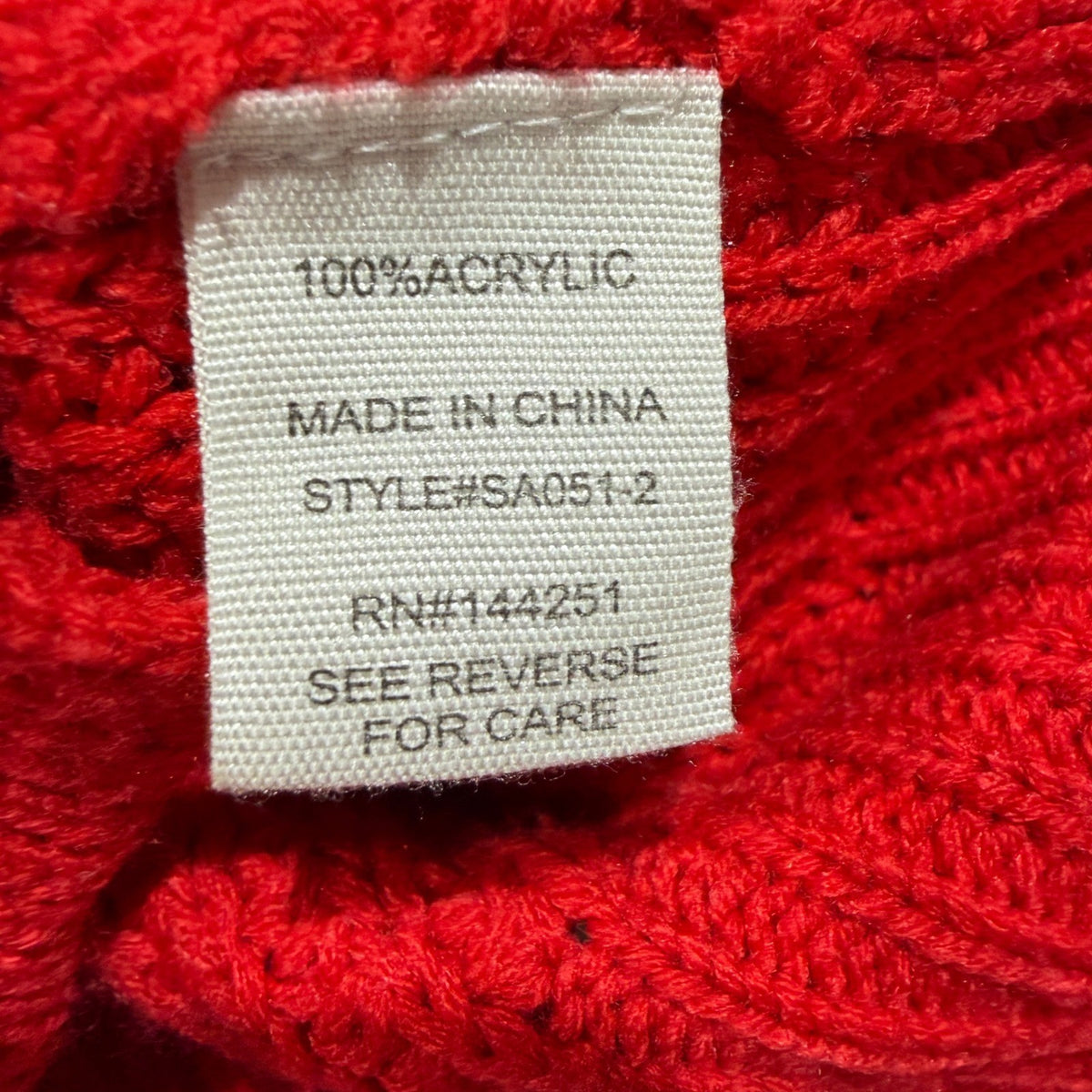 Jessica Simpson Cable Sleeve Cardigan Women XL Red Chunky Knit Preppy EUC3
