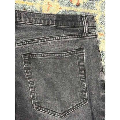 Abercrombie & Fitch 90s Straight Jeans Women 34/18R Black Curve Love Denim EUC5