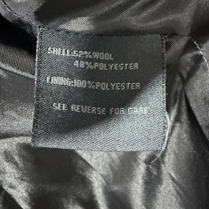 Steve Madden Double Breasted Pea Coat Women S Black Wool Blend Classic3