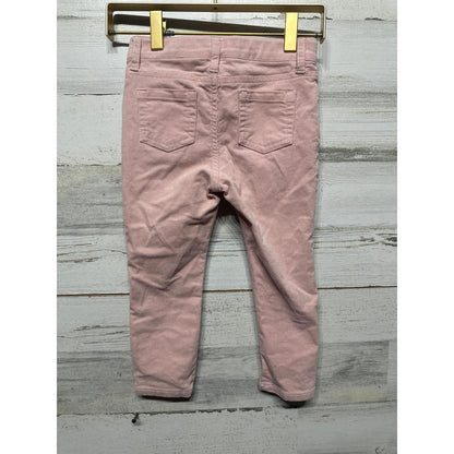 Janie and Jack Corduroy Pants Girls 4 Pink Skinny Stretch EUC1