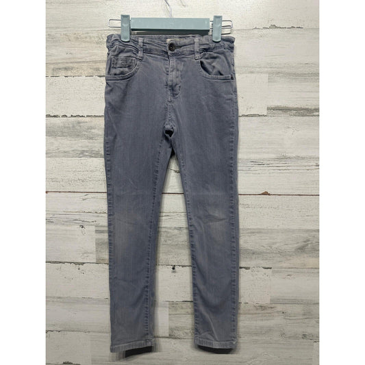Zara Skinny Jeans Boys Size 8 Grey Denim Adjustable Waist0