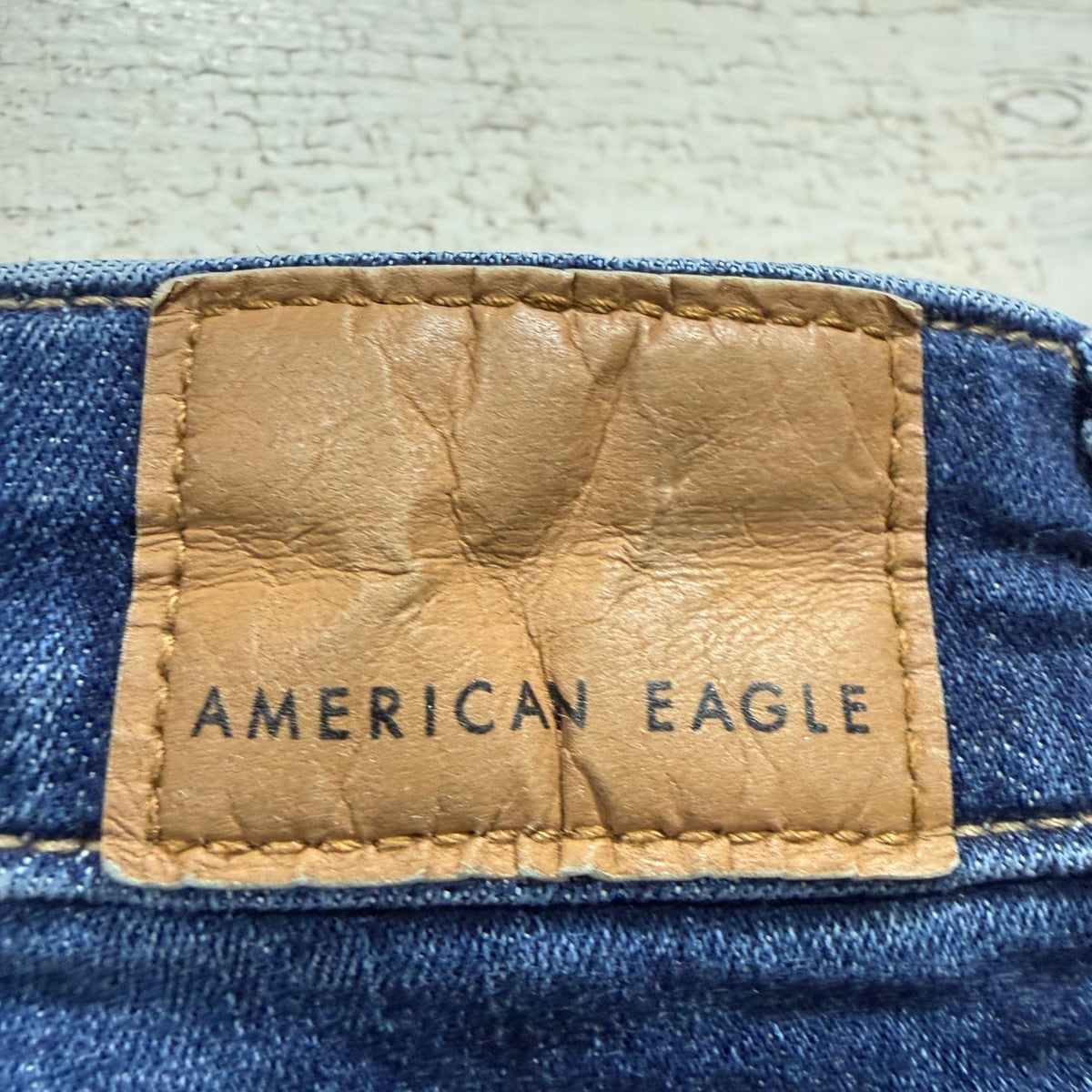 American Eagle Next Level Stretch Skinny Jeans Women 4 Distressed Denim EUC10