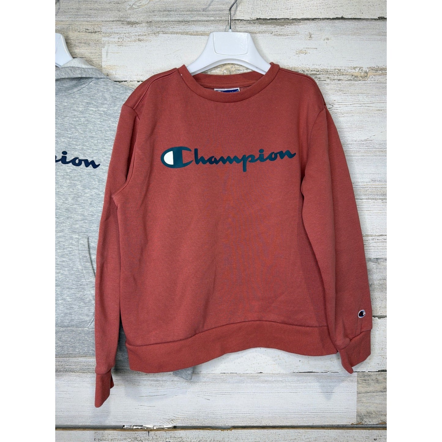 Champion Hoodie Sweatshirt Bundle Boys 7 Logo Fall Winter Sporty Athletic1
