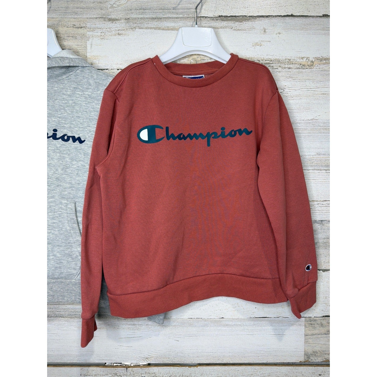 Champion Hoodie Sweatshirt Bundle Boys 7 Logo Fall Winter Sporty Athletic1