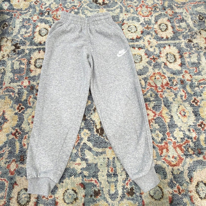 Nike Jogger Sweatpants Kids XS Gray Fleece Sportswear Club *Flawed2