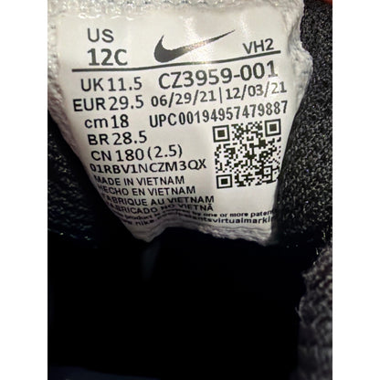 Nike Star Runner Shoes Boys 12C Black White Athletic EUC7