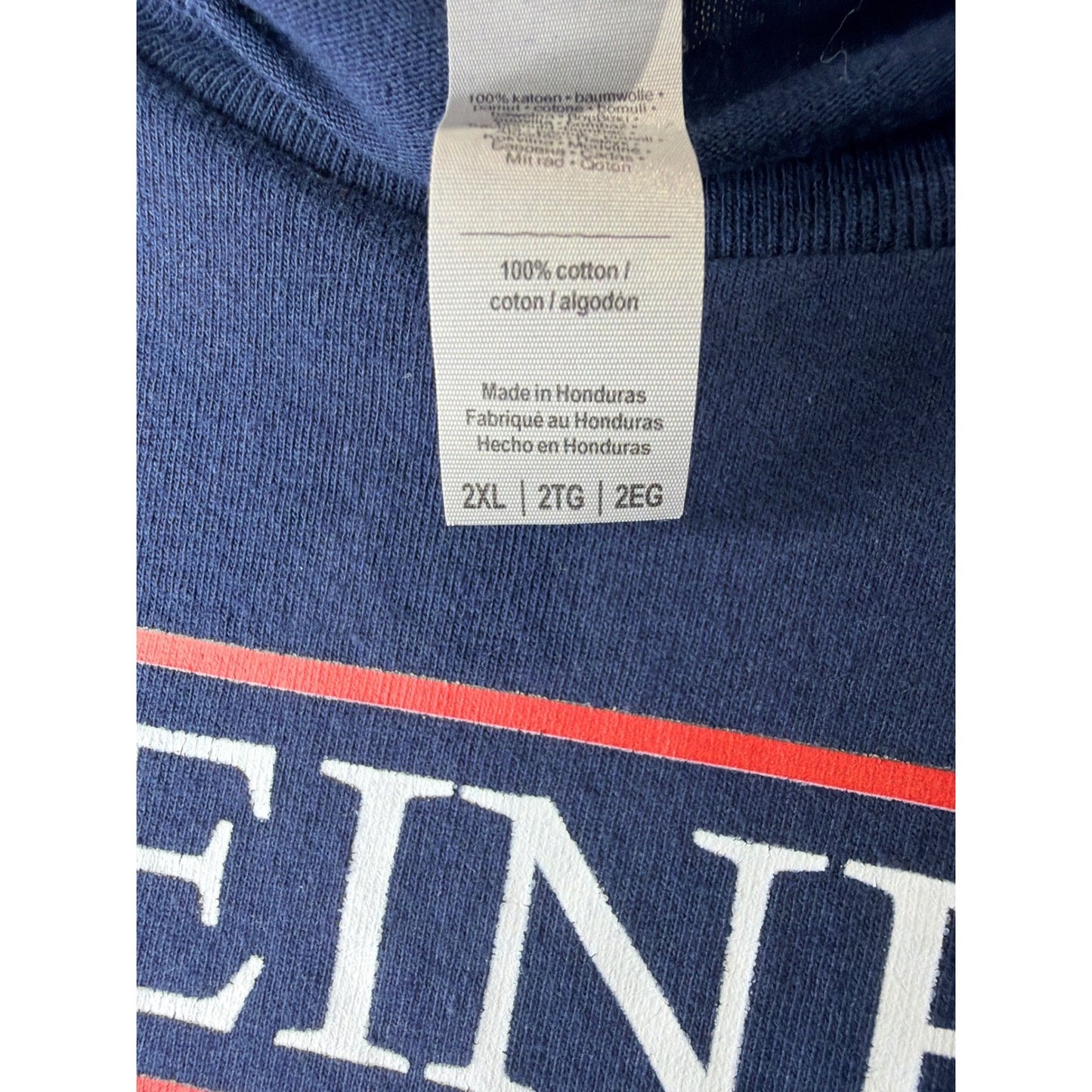 Gildan Graphic T-Shirt Men 2XL Navy Seinfeld Costanza 24 TV Show Pop Culture EUC2