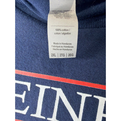 Gildan Graphic T-Shirt Men 2XL Navy Seinfeld Costanza 24 TV Show Pop Culture EUC2
