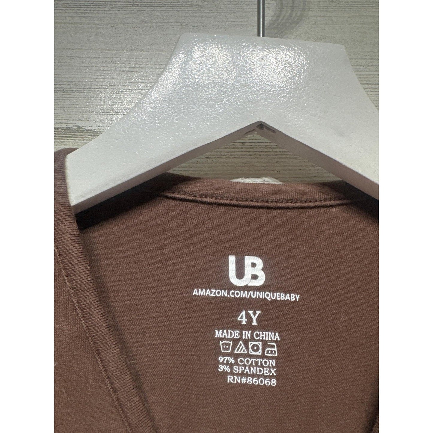 Unique Baby Thanksgiving Top Girls 4Y Brown Peplum Graphic Long Sleeve EUC2
