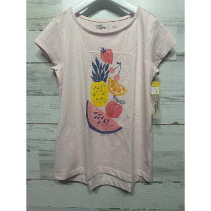 Rumi and Ryder T-Shirt Girls M 8-10 Pink Fruit Graphic NWT0