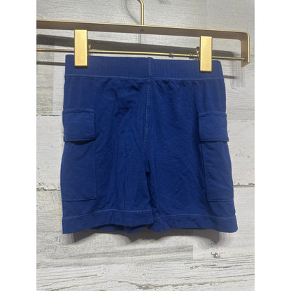 Kickee Pants Cargo Shorts Boys 18-24m Royal Blue Bamboo Viscose NWT1