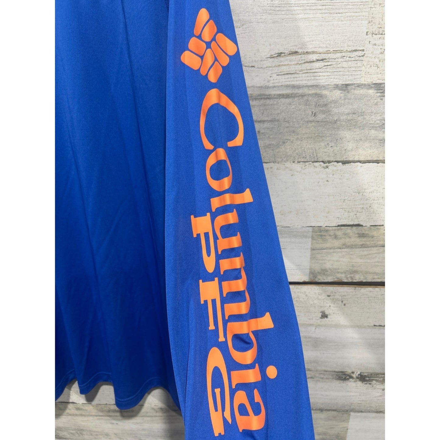Columbia PFG Shirt Mens XXL Blue Long Sleeve Terminal Tackle Fishing EUC3