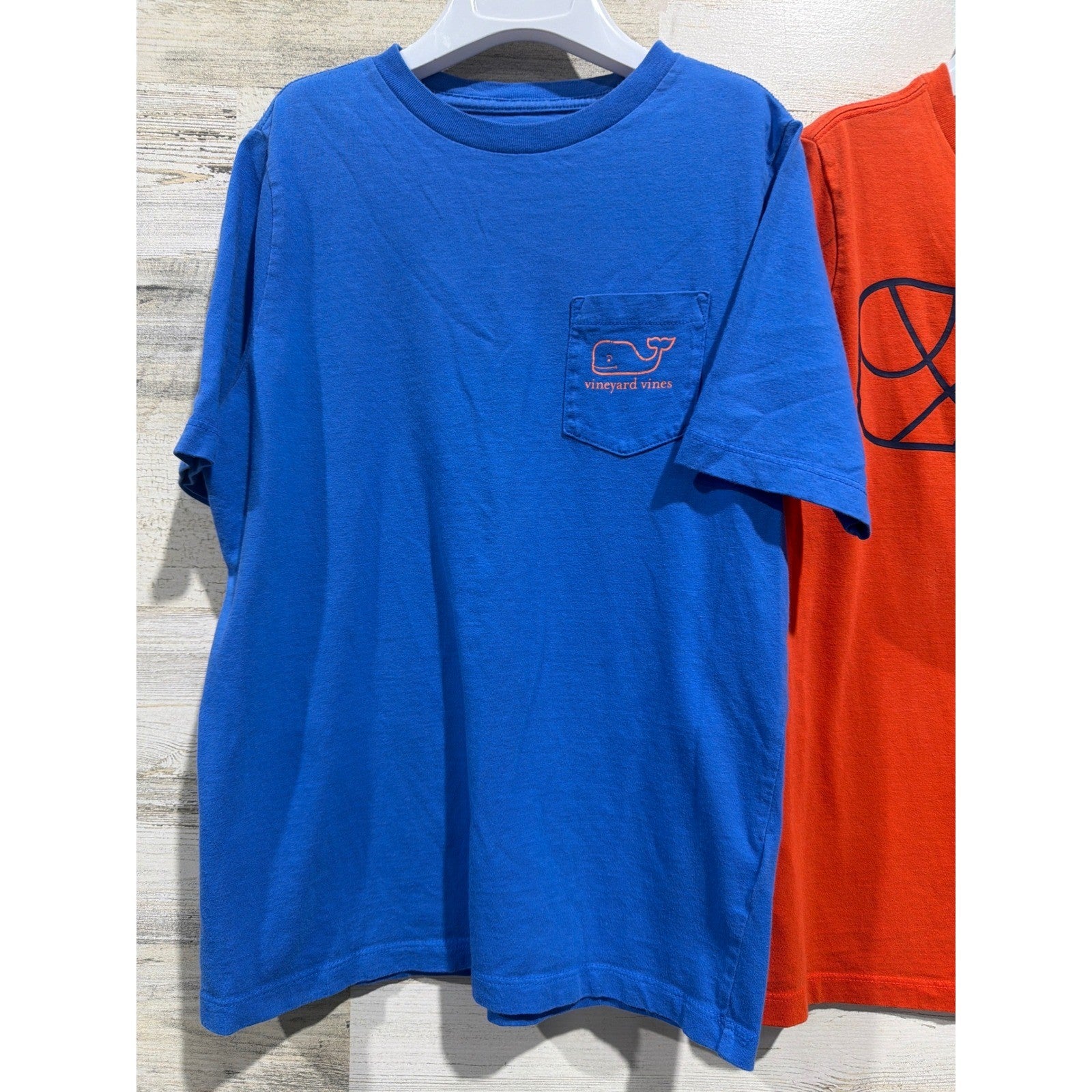 Vineyard Vines T-Shirt Lot Boys Small 8-10 Blue Orange Whale Basketball Prep2