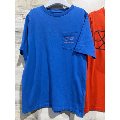 Vineyard Vines T-Shirt Lot Boys Small 8-10 Blue Orange Whale Basketball Prep2