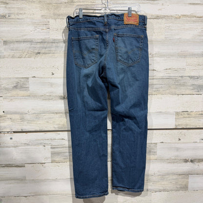 Levi's 514 Straight Fit Jeans Men 34x30 Blue Denim Stretch Modern EUC3