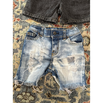 Denim Bundle Boys 12M Blue Black Distressed Patchwork GUC3