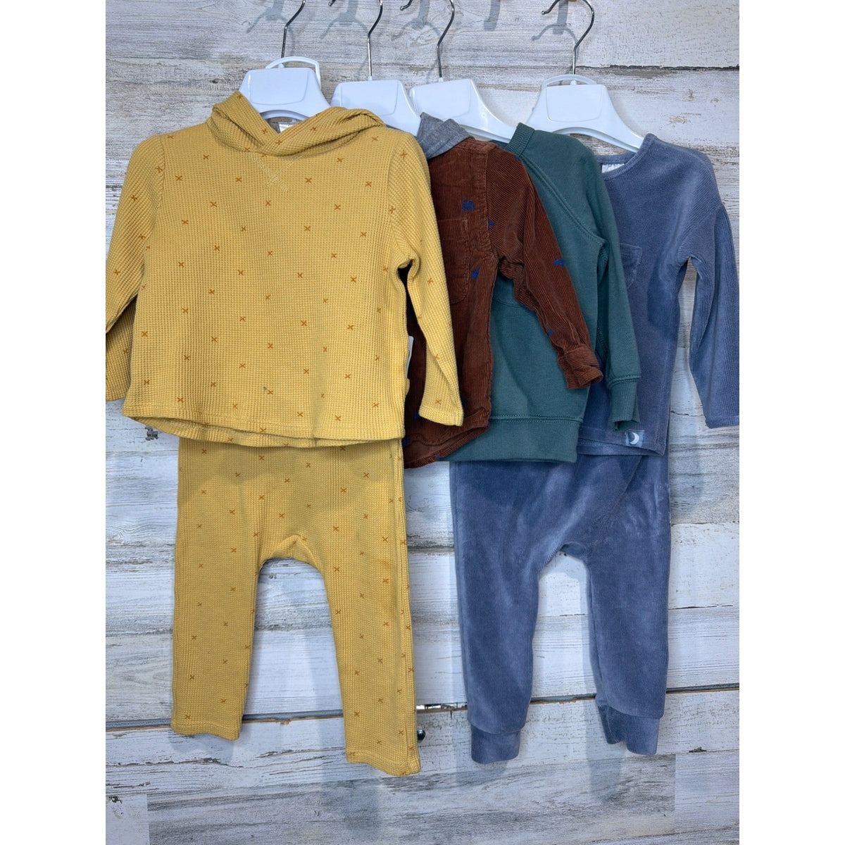 Modern Moments Carter's OshKosh Boys 18M Bundle Earthy Fall Long Sleeve Lot0