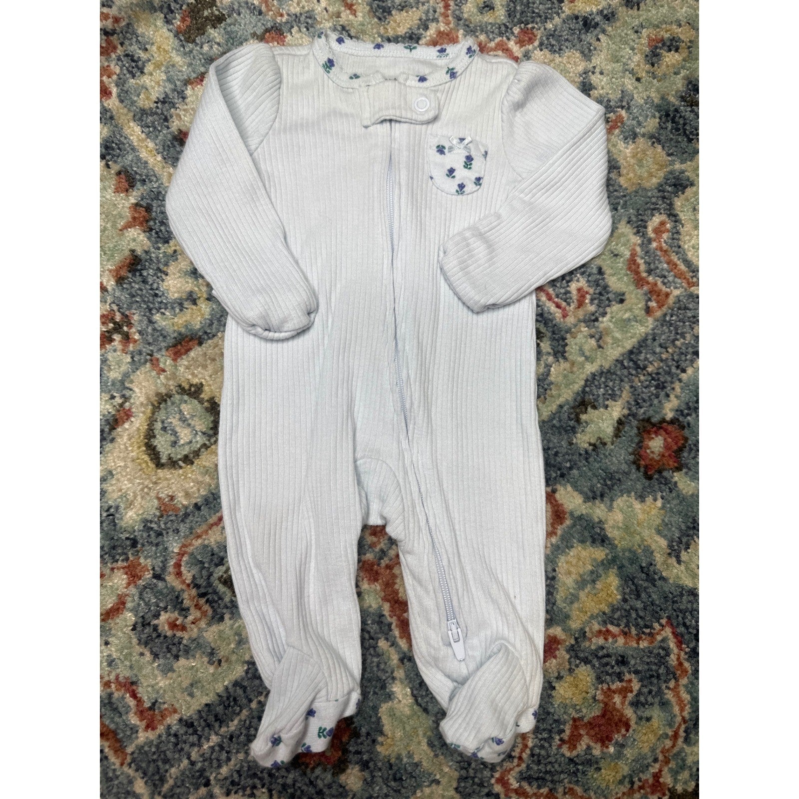 Newborn Carter's Gerber Sleepers Bodysuit Bundle Girls NB Floral5
