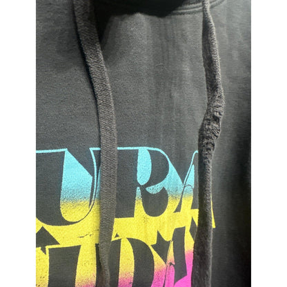 Pura Vida Hoodie Women XS Black Neon Graphic Logo Coastal Surf2